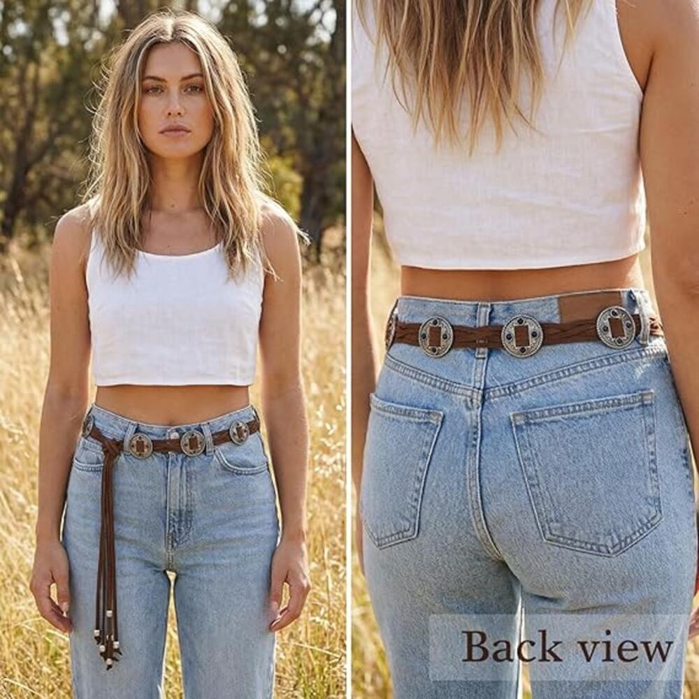 Women Knotted Waist Belt Bohemian Style Tassel Belt -NEW-NN - Picture 2 of 5